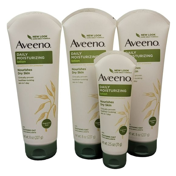 Aveeno Skincare Aveeno Daily Moisturizing Lotion Lot Of 4 Fragrance